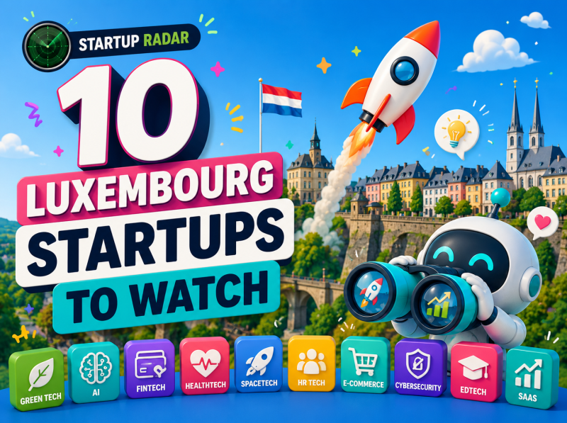 Silicon Luxembourg Startup Radar Banner für Juli 2026 — zehn luxemburgische Startups zum Beobachten, einschließlich DataChi